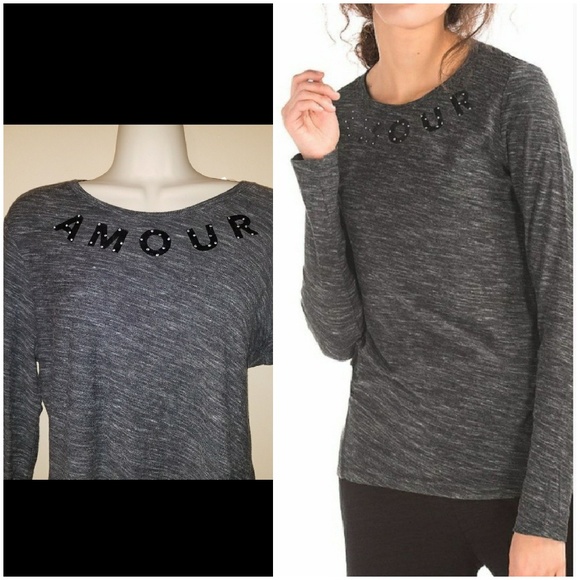 GAP Gray Long Sleeve Top - Picture 1 of 8